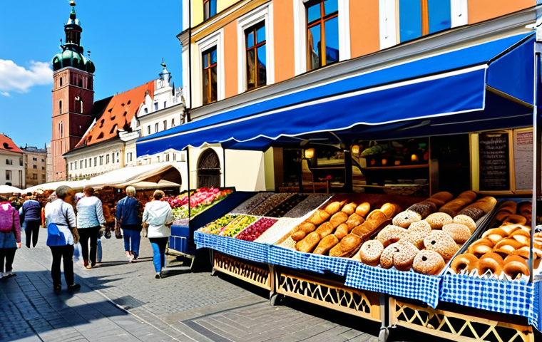 카트라이더 해외 서버 접속 방법 - Bustling Krakow Market Square**
"A vibrant scene in Krakow's Rynek Główny (Market Square), showcasi...