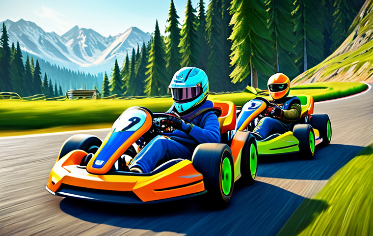 카트라이더 레어 아이템 얻는 법 - **

"A young, enthusiastic KartRider player, fully clothed in a colorful racing suit with sponsor lo...