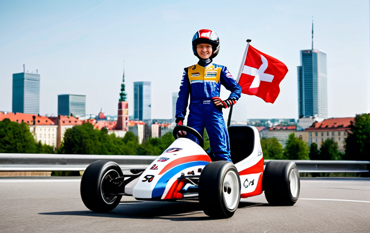 카트라이더 신규 캐릭터의 특징 분석 - Dynamic Kart Race**

"A vibrant and dynamic kart race scene set on a winding mountain road in Poland...