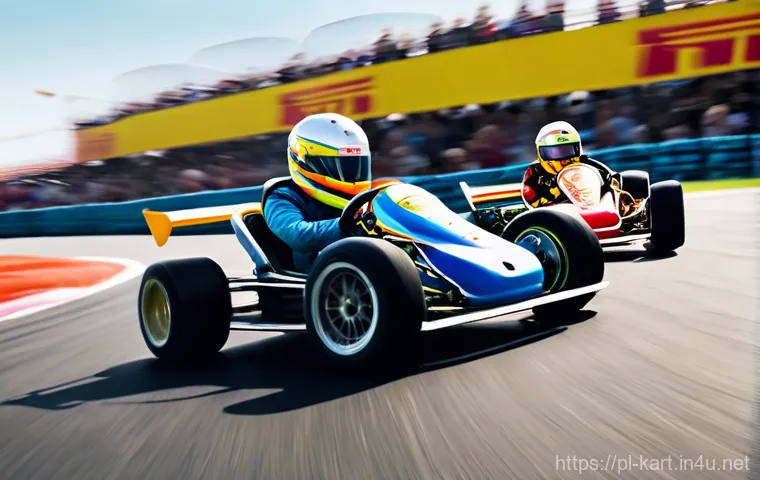 카트라이더 레이싱 대회 참가 - **Prompt: "Gearing Up for the Track"**
    A close-up, authentic portrait of a go-kart driver, mid-p...
