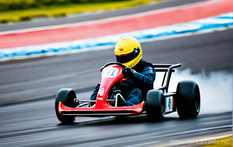 카트라이더 신규 트랙 리뷰 - **Prompt:** A vibrant, futuristic gokart races at high speed through the "Starry Nebula" section of ...