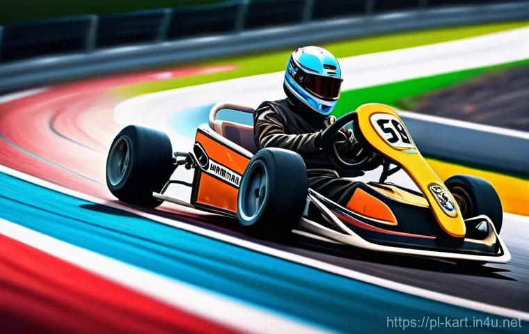 카트라이더 신규 유저 적응 시간 - **Prompt:** A dynamic, cartoonish illustration capturing the excitement of mastering a drift in a vi...