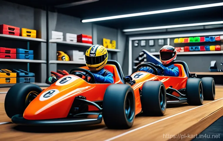 카트라이더 신규 유저 적응 시간 - **Prompt:** A dynamic, cartoonish illustration capturing the excitement of mastering a drift in a vi...