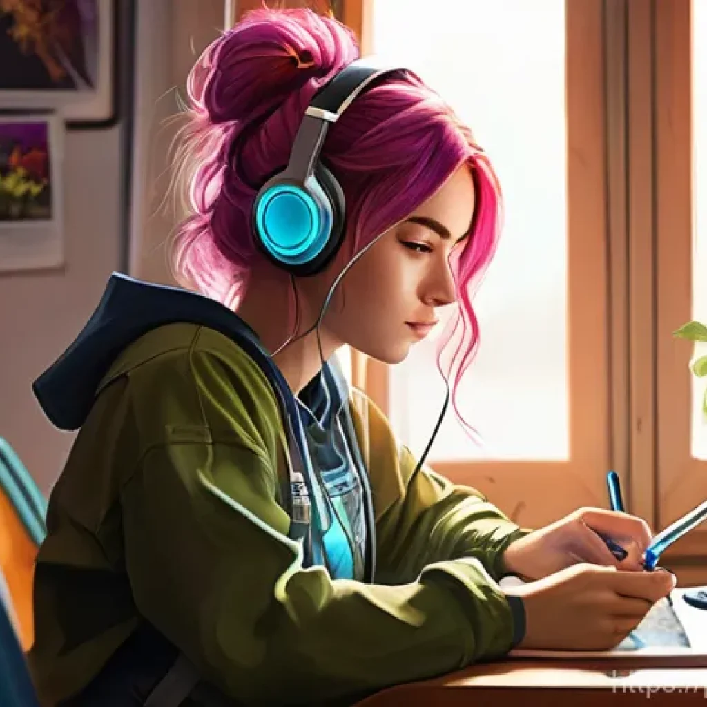 카트라이더 팬아트 대회의 성공적인 유저 사례 - **Prompt 1: Creative Gamer at Work**
    "A young female artist, in her early twenties, with vibrant...