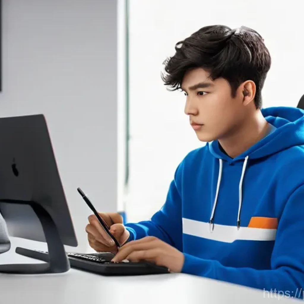 카트라이더 이벤트 참여 방법 - **Prompt:** A focused young male gamer, approximately 17 years old, with neat short hair, sits comfo...