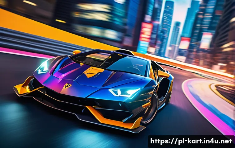 카트라이더 신규 업데이트 확인법 - A dynamic, high-angle shot capturing the exhilarating essence of a new KartRider: Drift season. Seve...