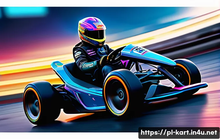 카트라이더 전설급 트랙의 재미 - A dynamic KartRider race scene on a legendary track featuring sharp, precise drifting around tight c...