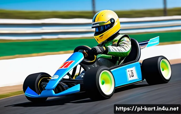 카트라이더 초보자를 위한 드리프트 조언 - A dynamic racing scene in a vibrant Kartrider environment featuring a mid-action drift around a shar...