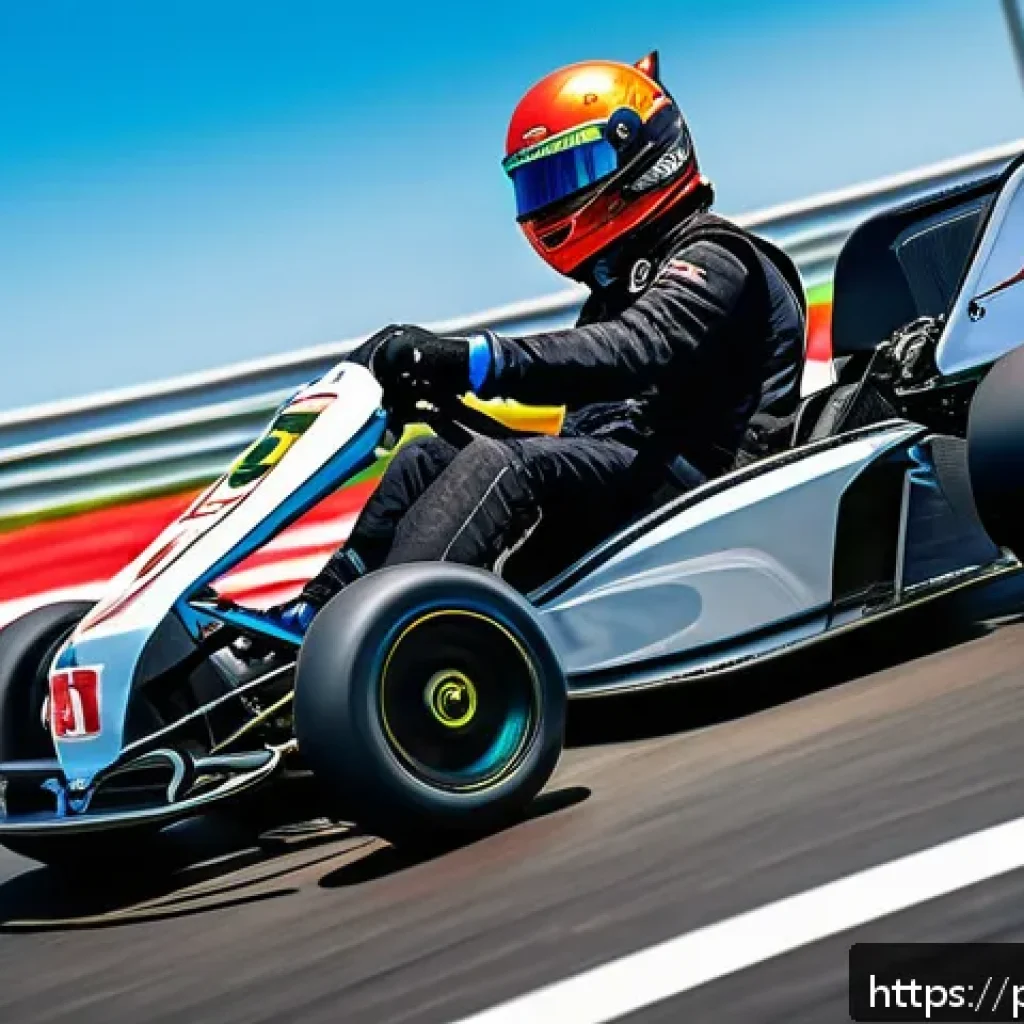 카트라이더 초보 유저를 위한 게임 공략 전략 - A dynamic racing scene featuring a stylish, high-performance kart with enhanced tires and a powerful...
