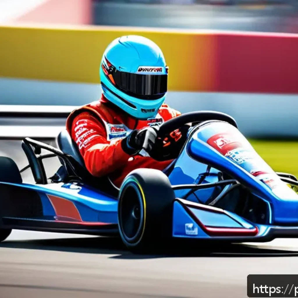 카트라이더 초보자를 위한 이벤트 참가 가이드 - A dynamic KartRider racing scene featuring a skilled Polish player character in stylish racing attir...