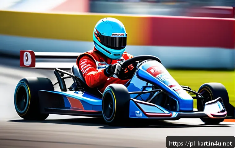 카트라이더 초보자를 위한 이벤트 참가 가이드 - A dynamic KartRider racing scene featuring a skilled Polish player character in stylish racing attir...