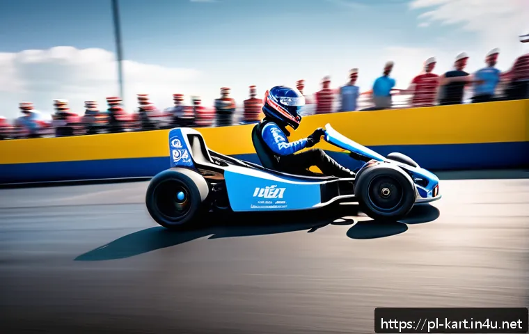 카트라이더 신규 업데이트와 드리프트 조언 - A dynamic racing scene on a modern karting track featuring a sleek Turbo Racer X gokart expertly dri...