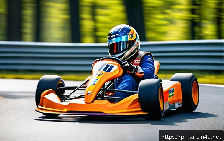 카트라이더 신규 유저를 위한 게임 스타트 가이드 - A dynamic KartRider racing scene on a bright, sunny day featuring a diverse group of colorful go-kar...