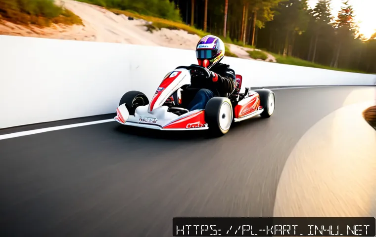 카트라이더 신규 출시 트랙 공략 - Photorealistic dynamic kart racing scene on a newly opened coastal track inspired by the Polish Balt...